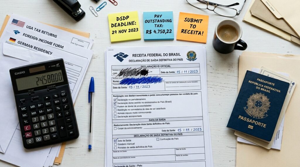 Saída definitiva do Brasil o que é, como comunicar à Receita e como evitar pagar IR duplo
