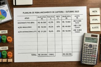 Rebalanceamento de carteira quando fazer, como calcular e o impacto real no retorno de longo prazo