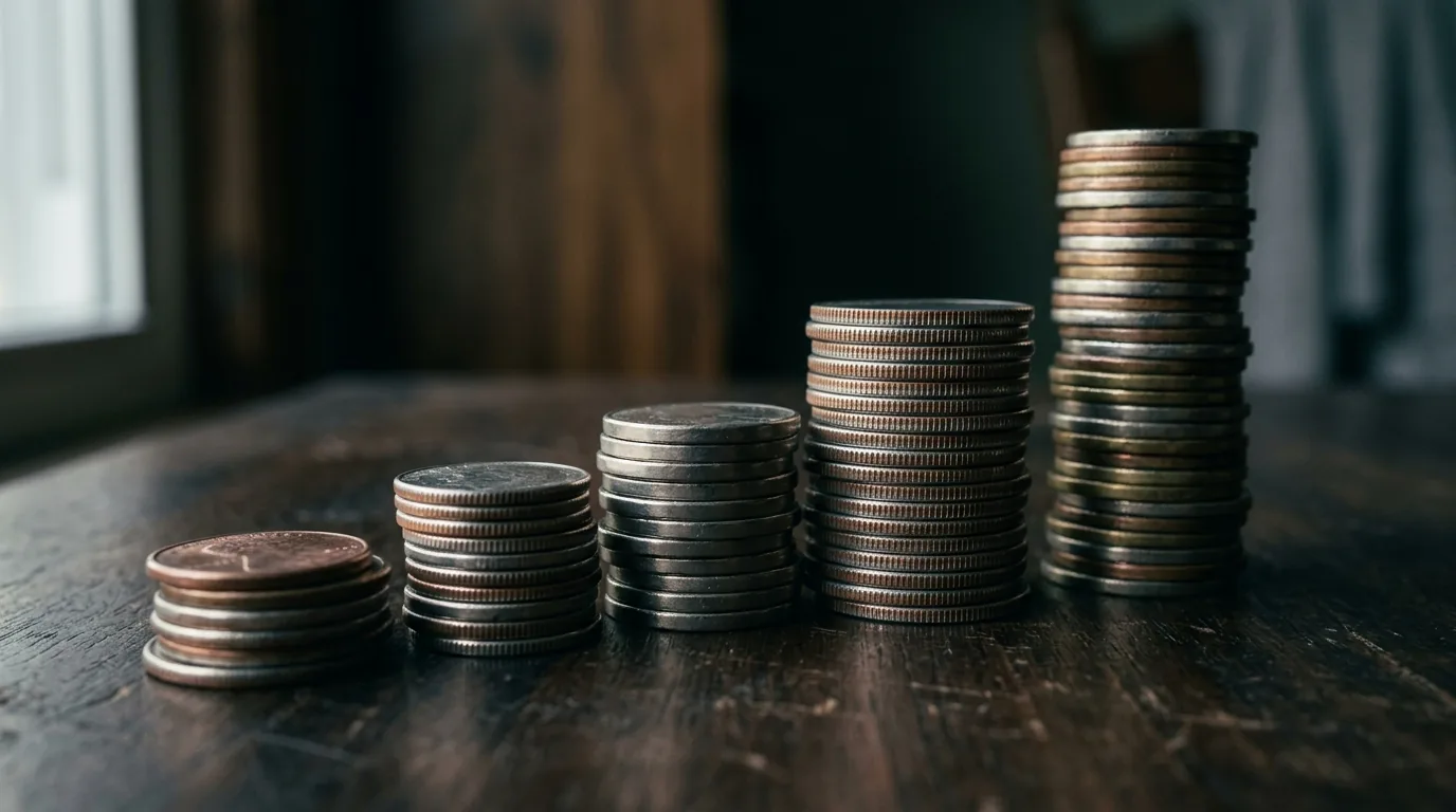 Duas curvas divergentes, uma reta e uma exponencial