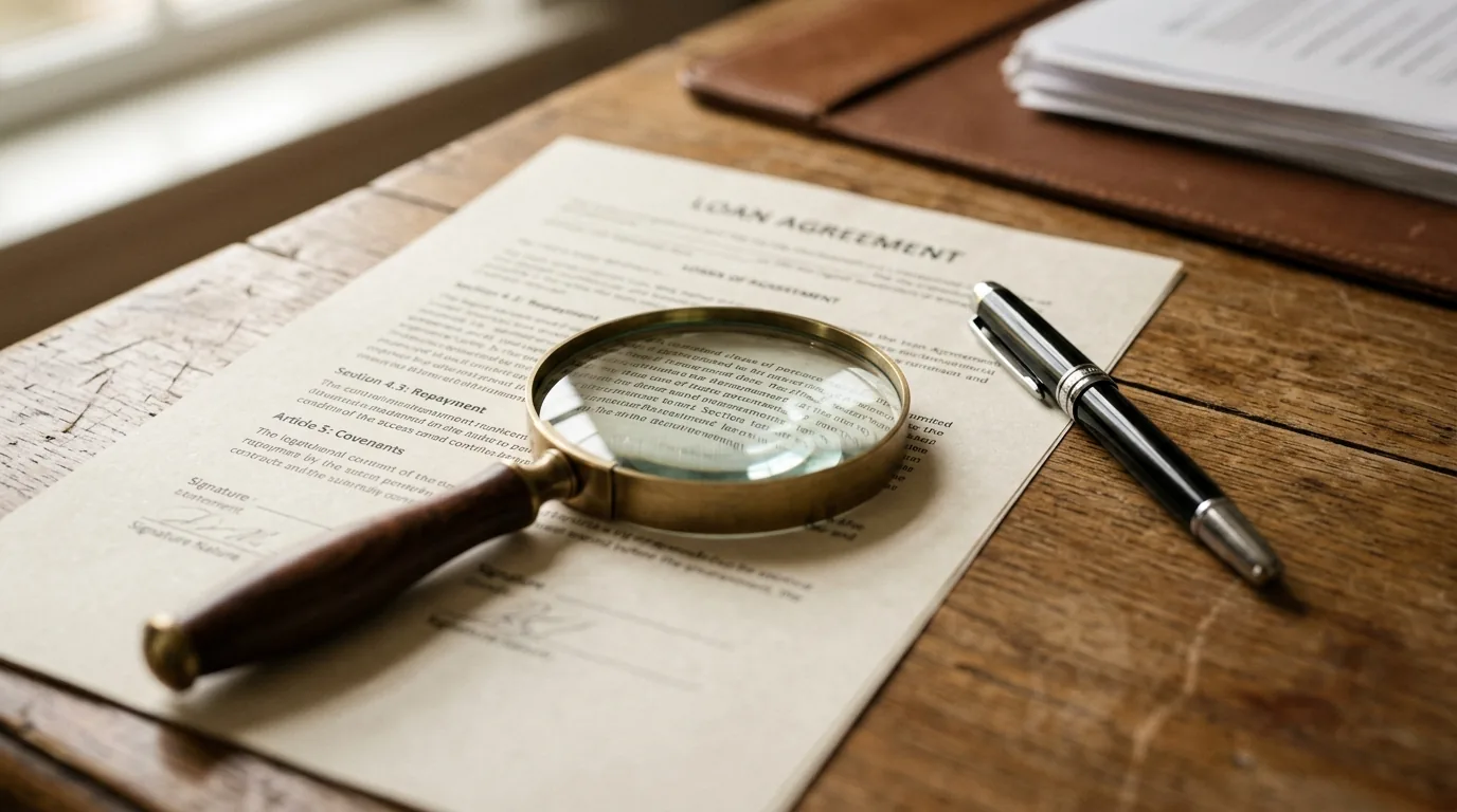Lupa sobre a clausula de um contrato de emprestimo com o seguro prestamista